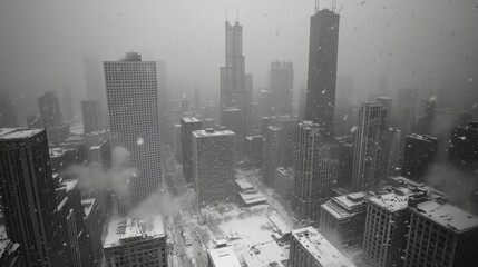 View on downtown chicago (winter)