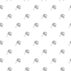 Hand mixer icon pattern seamless isolated on white background
