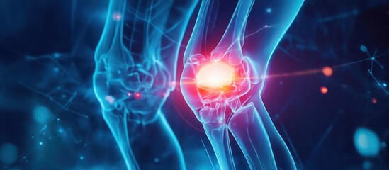 Human Knee Anatomy Illustration
