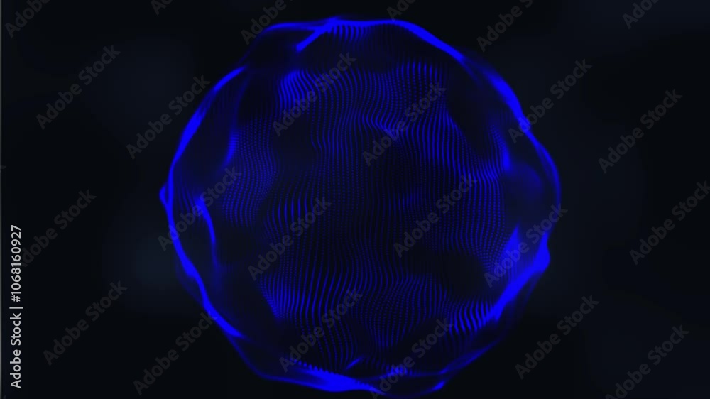 Poster sphere of abstraction network. a green sphere in abstract form with lines and dots connecting. conce