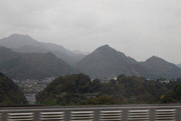 clouds over the mountains