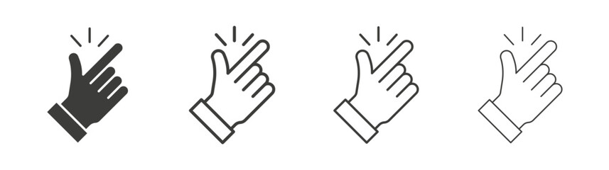 Easy icon set vector in black and white colors