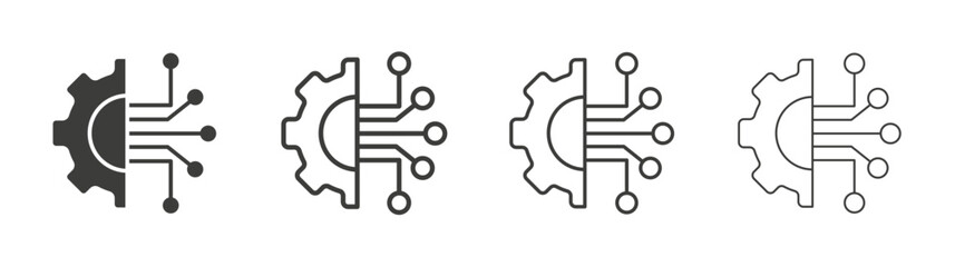 Technology icon pack. vector illustration