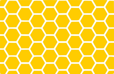 Honeycomb pattern . Golden honeycomb pattern . Honeycomb wallpaper . Honey background . Vector illustration