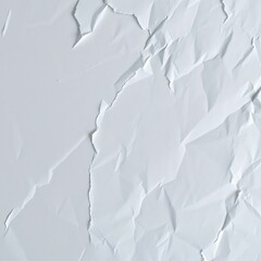 Obraz premium Elegant White Crinkled Paper Texture Perfect for Modern Designs, Invitations, and Digital Art