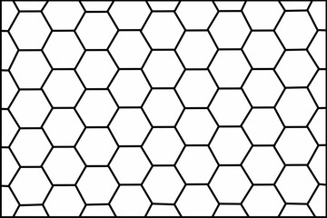 Abstract white background honeycomb hexagon pattern