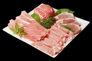 豚肉盛り合わせ　切落し・ロース・肩ロース・トンテキ