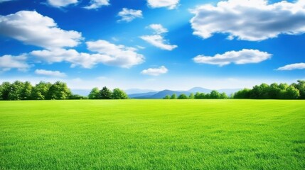 Obraz premium Verdant Meadows: A Tranquil Natural Landscape