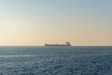 Tanker in the sea