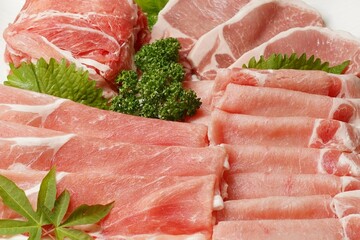 豚肉盛り合わせ　切落し・ロース・肩ロース・トンテキ
