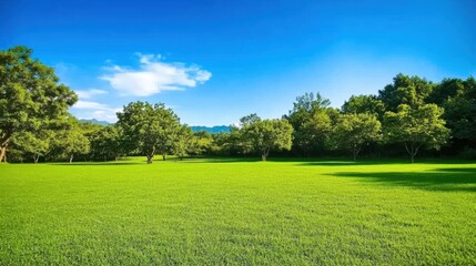 Obraz premium Verdant Meadows: A Tranquil Natural Landscape