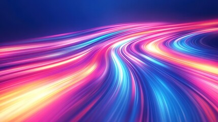 Modern abstract high speed movement. Colorful dynamic smooth motion on blue background. Movement sport pattern for banner or poster design background concept, 4k Resolution