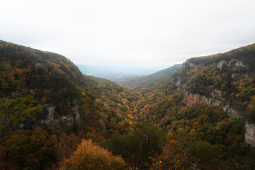 autumn landscape in the mountains