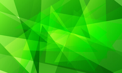 abstract green fractal geometric triangle polygon shape background