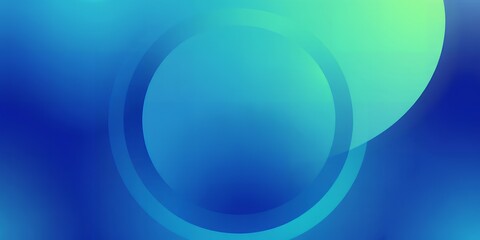 Abstract blue and green gradient background with circles