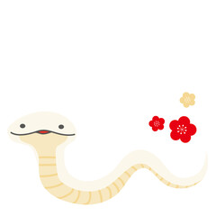 Fototapeta premium 蛇のかわいいイラスト素材