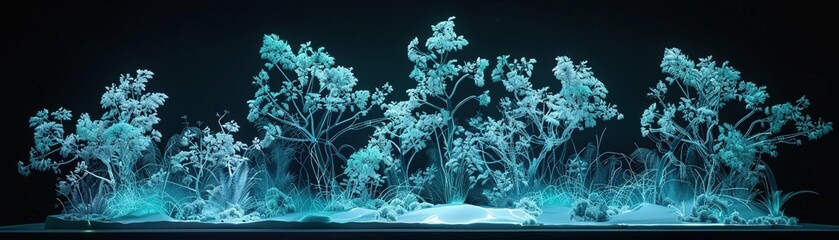 A hyper-realistic 3D model of a minimalist