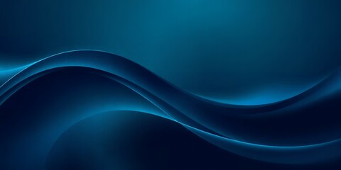 Naklejka premium Abstract blue wave background design.