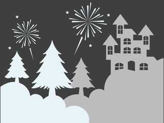 Happy New Year Background Illustration