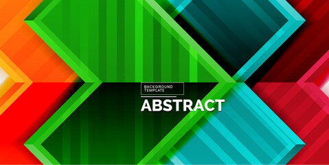 Arrow symbols created with 3d effects and line texture geometric abstract background