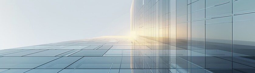 A serene digital visualization of a minimalist