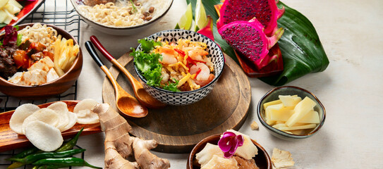 Traditional Indonesian food.