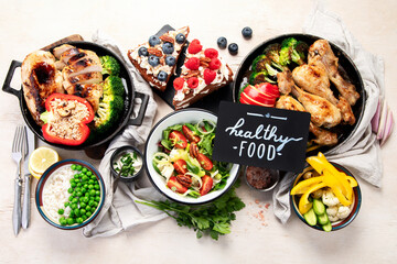 Healthy meal, keto diet, diet lunch concept.