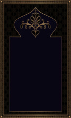 Muslim prayer rug illustration design. Islamic symbol illustration for gift card and textile products.