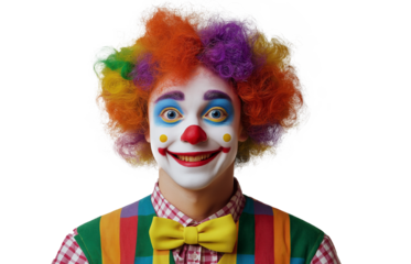 Clown, joker PNG image, transparent background 