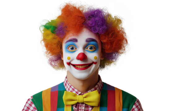 Clown, joker PNG image, transparent background  - Powered by Adobe