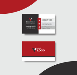 Modern and simple business card design simple and clean.