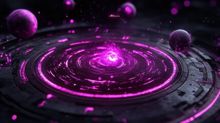 Obraz premium Discover the mystical energy of a vibrant cosmic force in a stunning visual representation