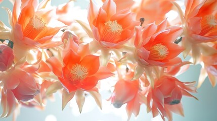 Close-up of Delicate Orange Flowers