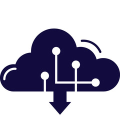 Cloud Tech Icon Glyph