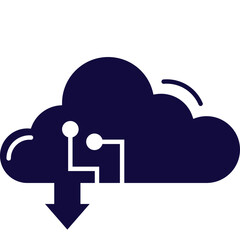 Cloud Tech Icon Glyph
