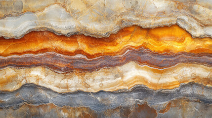 Fototapeta premium Layered rock sediment geological history