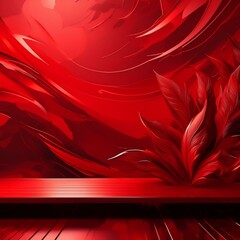 다양한 빨간색 패턴의 배경 이미지 (Background image with various red patterns)