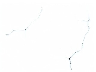 Shattered Glass Pattern: Scattered Shards on White Background View