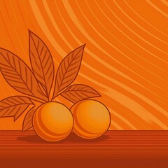 다양한 주황색 패턴의 배경 이미지(Background image with various orange patterns)