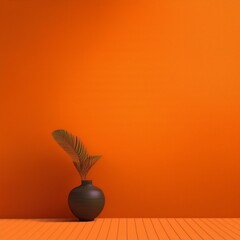 다양한 주황색 패턴의 배경 이미지(Background image with various orange patterns)