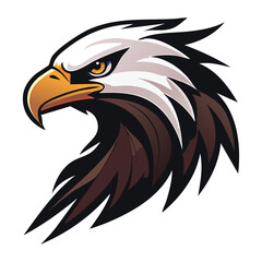 Obraz premium Illustration of a majestic eagle head