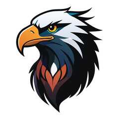 Obraz premium Illustration of a majestic eagle head