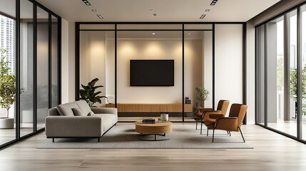 Sofa and chairs in the living room