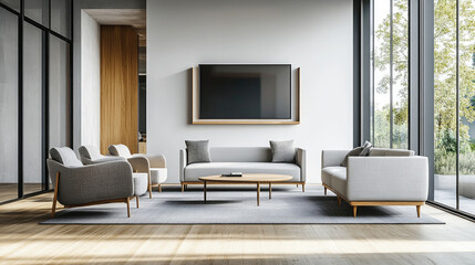Sofa and chairs in the living room