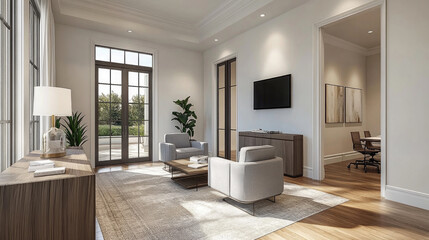 Sofa and chairs in the living room