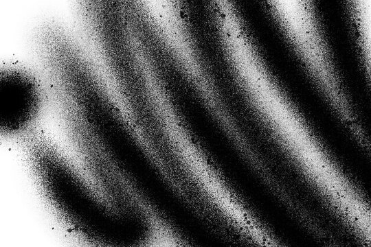 Abstract black spray paint graffiti texture in the white background