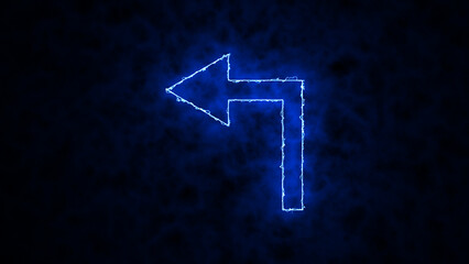 Left side angle indicator arrow icon. Directional Variations, Pointers, Icons, and Decorative Splash Effects for Creative and Editable Clip Art Designs