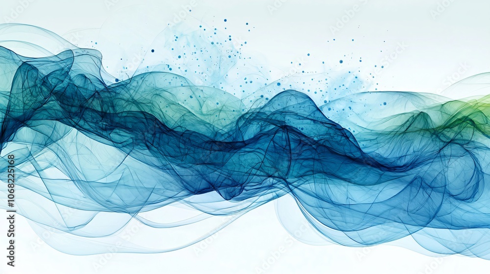 Poster Visualize health data patterns with abstract designs to uncover meaningful insights in modern healthcare