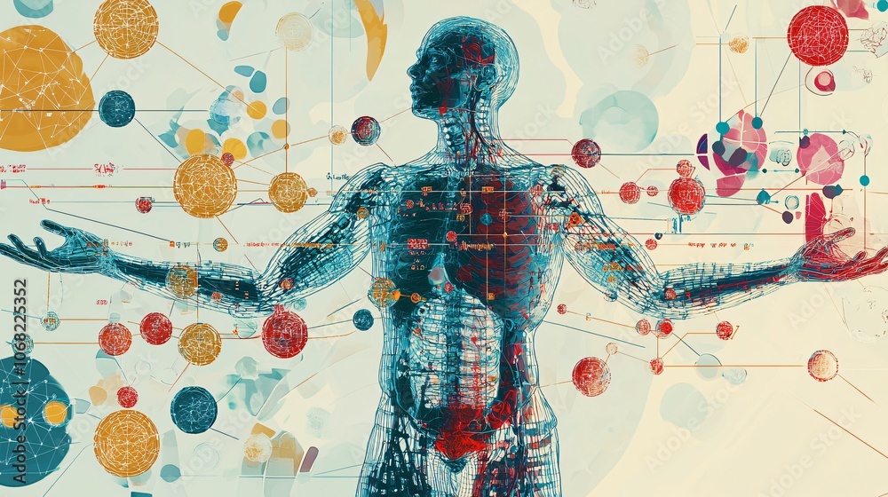 Poster Visualize chronic condition management data with stunning art to enhance understanding and engagement
