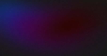 Vibrant color grainy gradient background. Abstract black purple blue red color noisy gradient, color flow shaped, vibrant, glowing, noise texture, website header, poster, banner